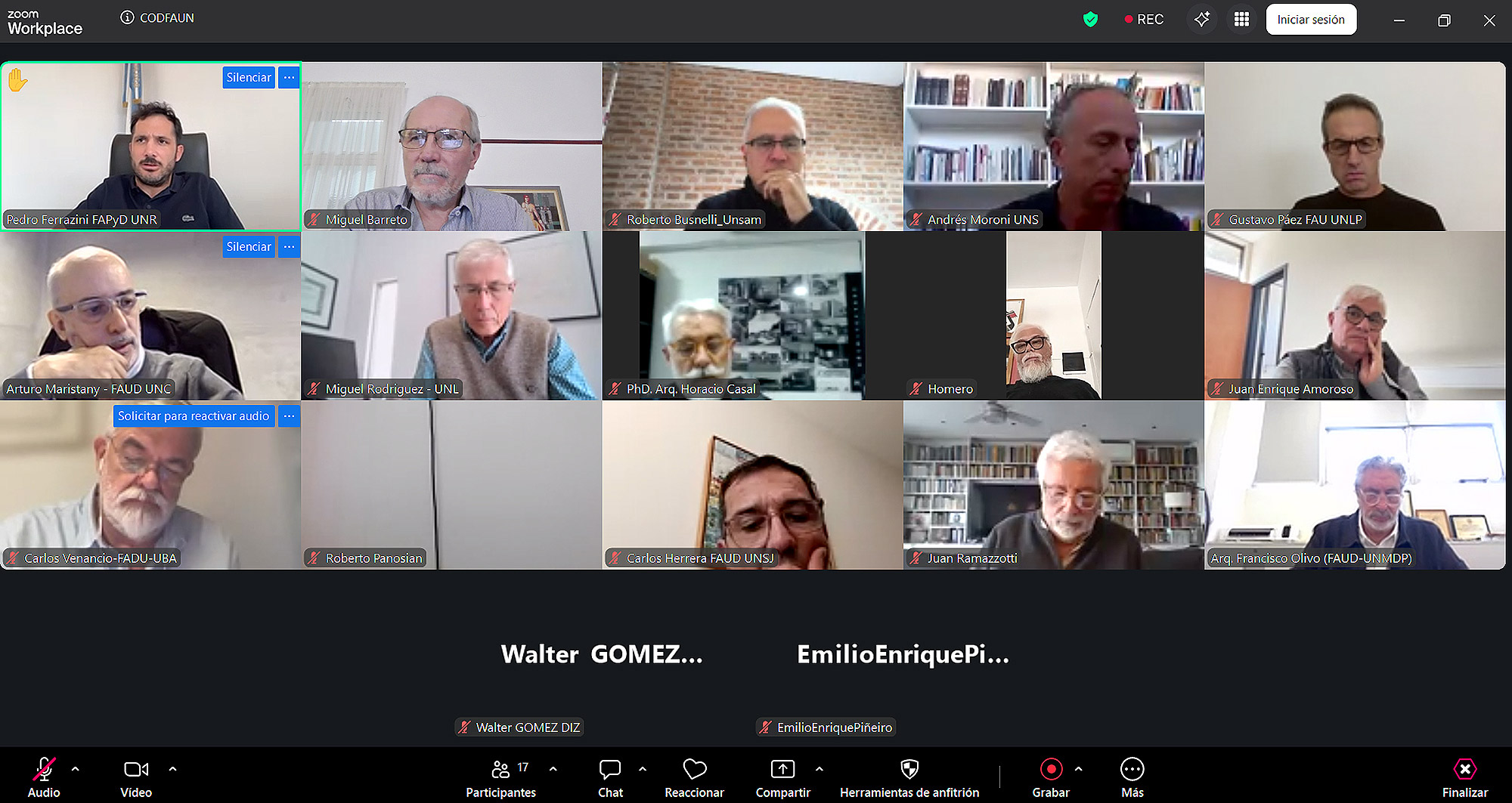 Nuevas Autoridades del CODFAUN